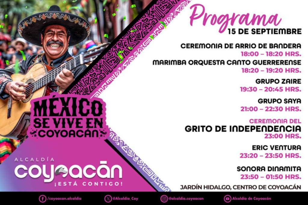 La Sonora Dinamita en alcaldías de la CDMX.