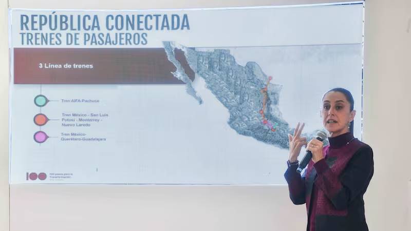 Nuevos trenes que se crearán en el gobierno de Claudia Sheinbaum