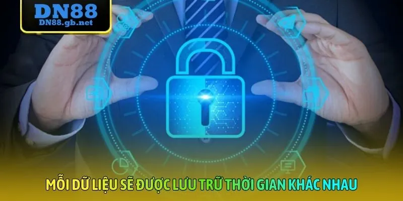 Mỗi dữ liệu sẽ được lưu trữ thời gian khác nhau